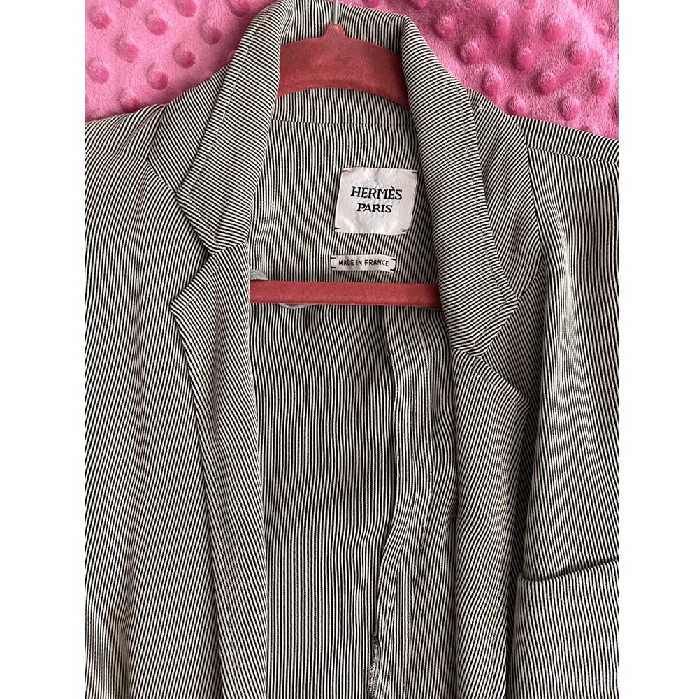 AUTHENTIC Hermès open tie blouse